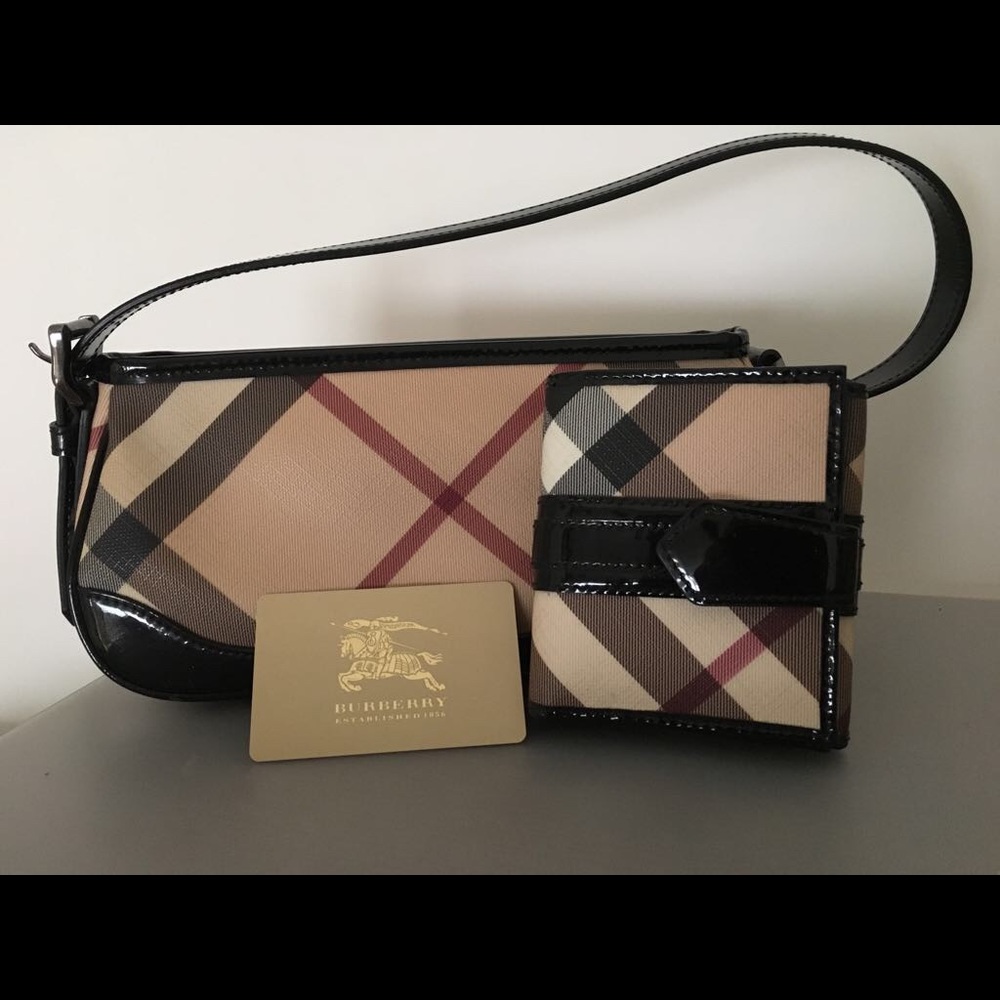 Burberry bag and wallet